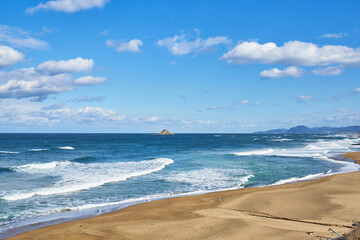 鳥取県　白兎海岸