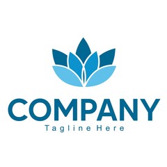 lotus flower logo template vector design