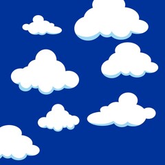 blue sky pattern background vector design