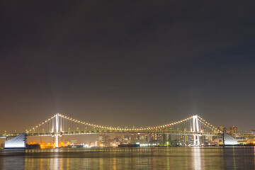 bay bridge at night