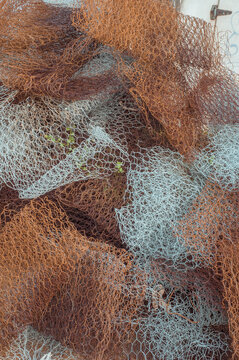 Fisherman's net on the beach