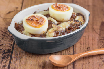 キーマカレーの焼きカレー
