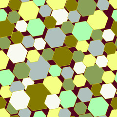 Fototapeta na wymiar seamless pattern background of geometric hexagon