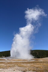 Eruption of Old Faithful, Yellowstone National Park, Wyoming