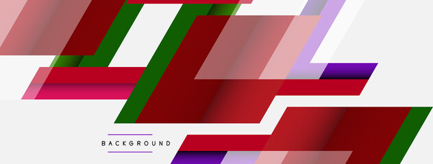 Vector background. Abstract overlapping color lines design with shadow effects. Illustration for wallpaper banner background or landing page