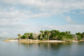 Sandbar by an inlet