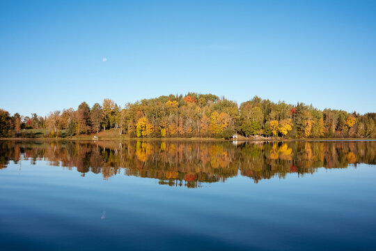 Smooth waves on calm lake