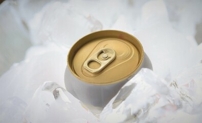 tin can chilled in ice