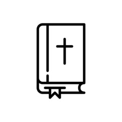 Bible icon. Pixel perfect, editable stroke icon