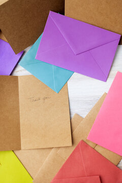 Thank you card and envelopes
