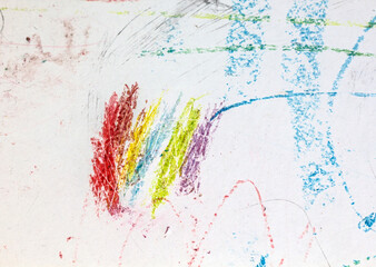 background texture of children's drawings