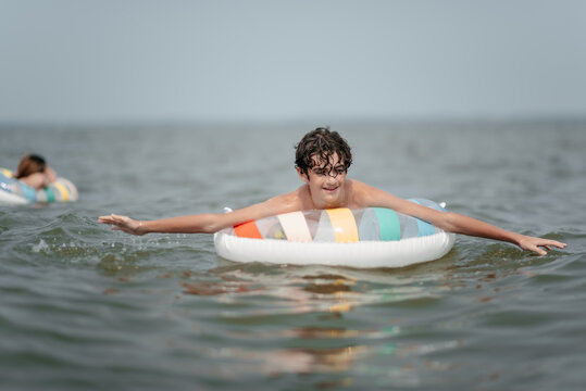 Floating at Lake Erie