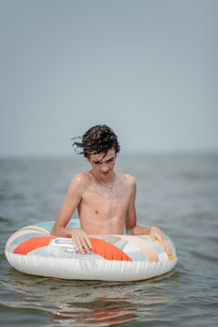 Floating at Lake Erie