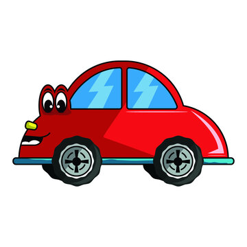 The illustration of car cartoon vector. Suitable for transportation.