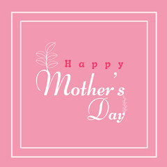 International Mother's Day is set. Vector template for cards, posters, flyers and other users.
