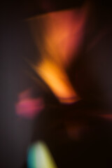 Colorful light in the dark