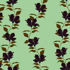 Beautiful seamless floral pattern background.
