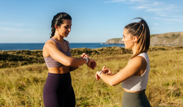 Two friends training