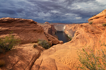 Glen Canyon Dam in Page Arizona