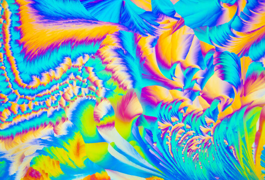 Colorful wart remover crystals