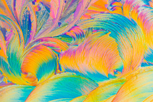 Colorful wart remover crystals