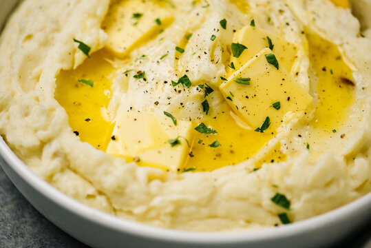 Mashed potatoes detail