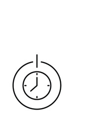 Scheduled power on & off Line Icon