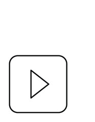 Video player Line Icon