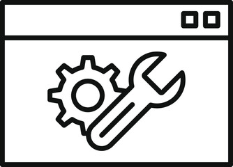 Internet Optimization Line Icon