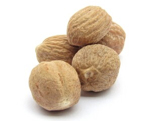 nutmeg isolated on white background