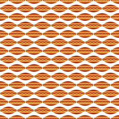 Seamless hot dog pattern background