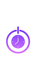 Scheduled power on & off Glyph Gradient
