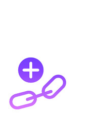 Link Building II Glyph Gradient icon 