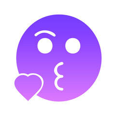blow kiss Glyph Gradient