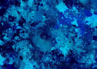 幻想的な水色の水彩テクスチャ背景
