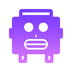 robot Glyph Gradient
