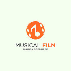 
Music movie unique and modern logo design