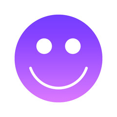 smiling face Glyph Gradient