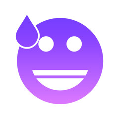 Obraz premium sweating Glyph Gradient