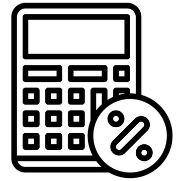 recommend clip art: TAX line icon,linear,outline,graphic,illustration