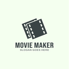 
Movie maker unique and modern logo design