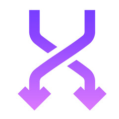 Arrow 10 Glyph Gradient
