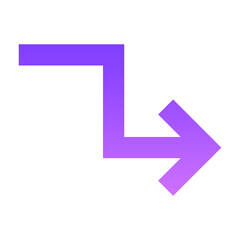 Arrow 27 Glyph Gradient