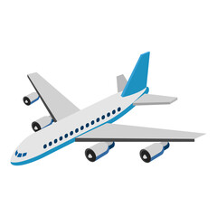 Airplane - Isometric 3d illustration.