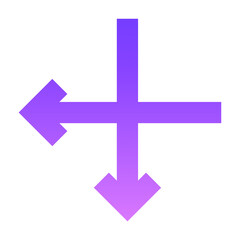 Obraz premium Arrow 61 Glyph Gradient