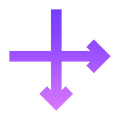 Arrow 64 Glyph Gradient