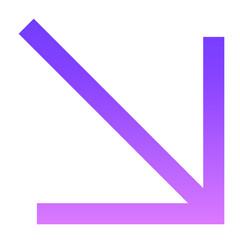 Arrow 81 Glyph Gradient