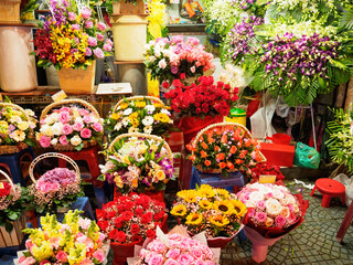 Flowers at Ben Thành, Ho Chi Minh City, Vietnam
