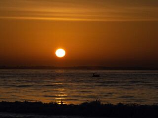 Obraz na płótnie Canvas Sunrise, beach, Mui Ne, Vietnam