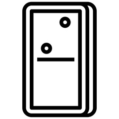 DOMINNO line icon,linear,outline,graphic,illustration